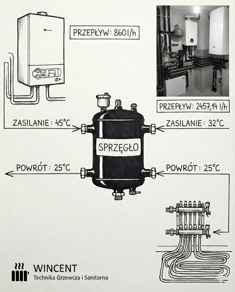 Błąd instalatora i hydraulika - brak sprzęgła
